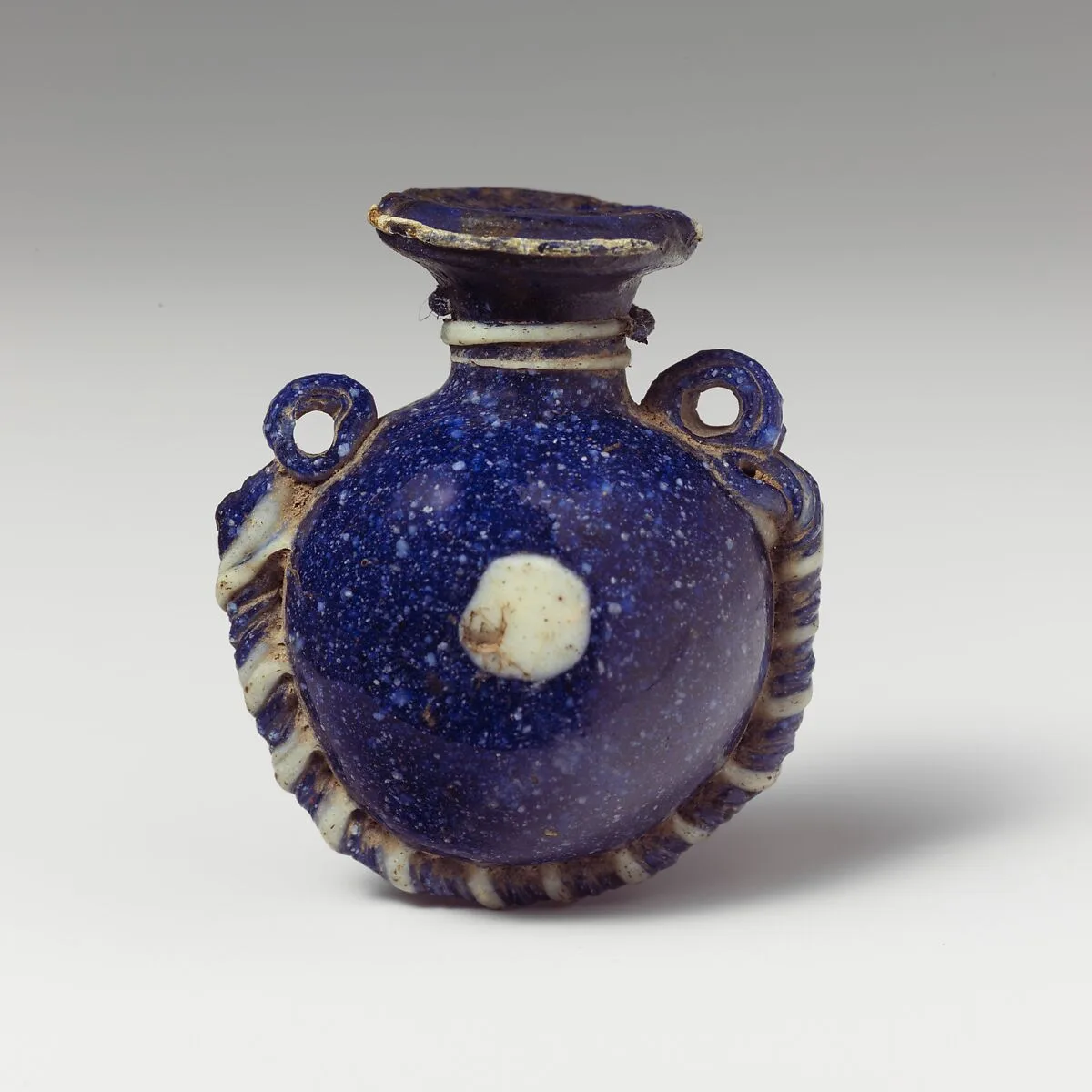 Glass lentoid aryballos (perfume bottle) — Unknown