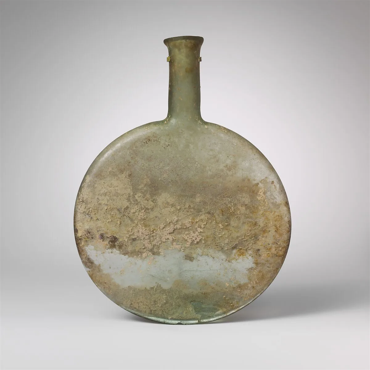 Glass lentoid bottle — Unknown
