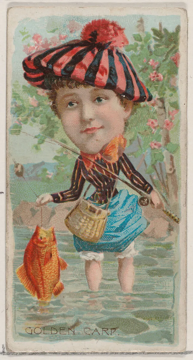 Golden Carp, from the series Fishers and Fish (N74) for Duke brand cigarettes — W. Duke, Sons & Co.|Knapp & Company