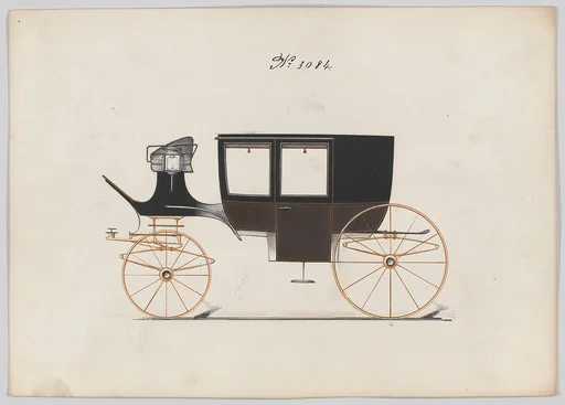 Design for Glass Panel Coach, no. 3084