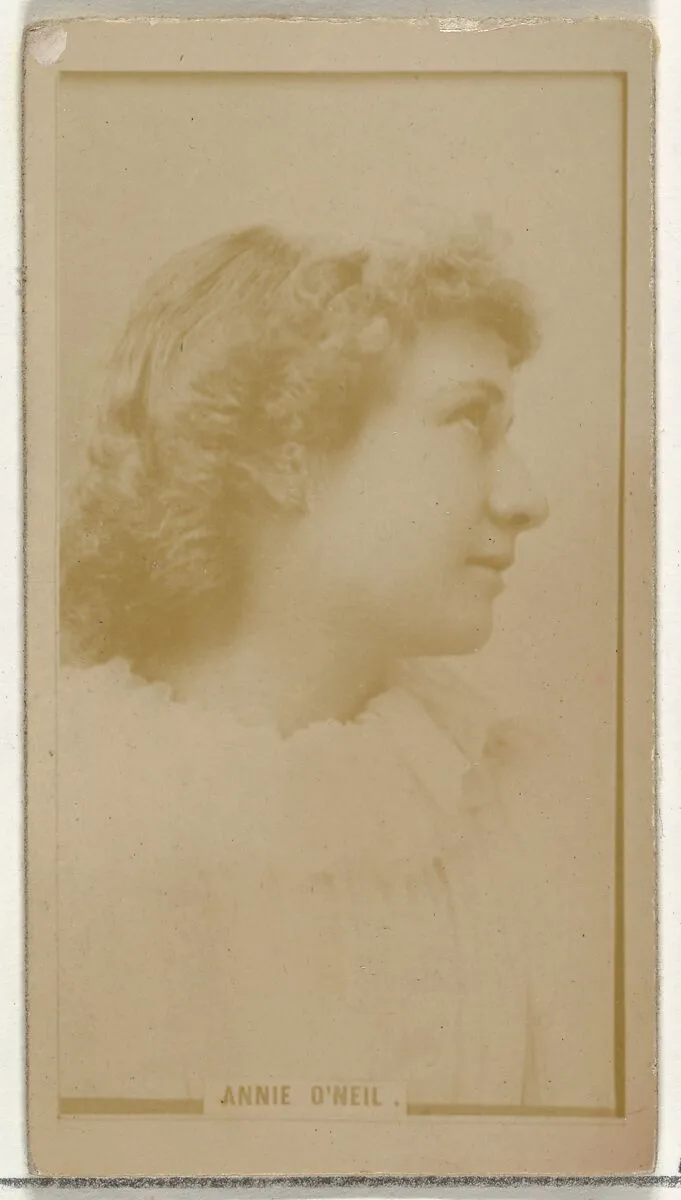Annie O'Neil, from the Actors and Actresses series (N145-8) issued by Duke Sons & Co. to promote Duke Cigarettes — American Tobacco Company|W. Duke, Sons & Co.