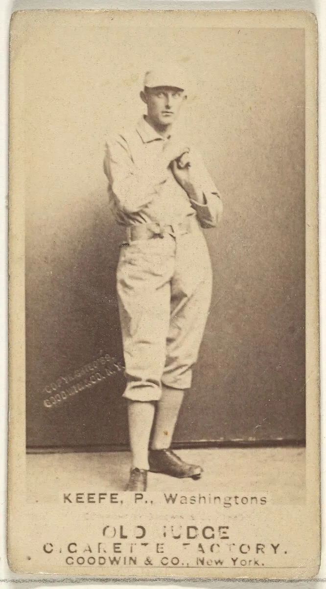 George Washington Keefe, Pitcher, Washington Nationals, from the Old Judge series (N172) for Old Judge Cigarettes — Goodwin & Company