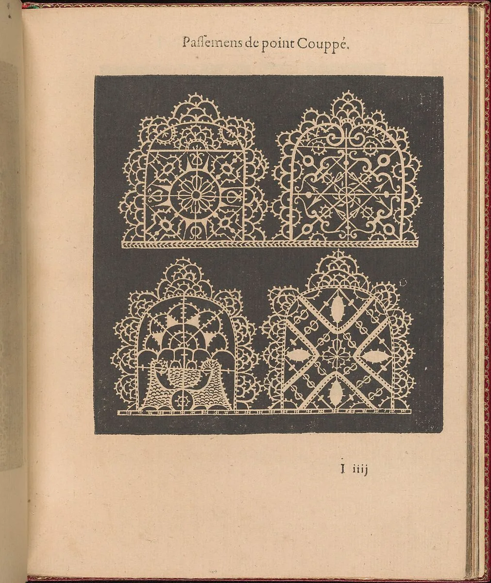 Les Singuliers et Nouveaux Portraicts... page 36 (recto) — Federico de Vinciolo|Jean Le Clerc|Henri III, King of France and Poland|Louise de Lorraine-Vaudemont|Chambolle-Duru