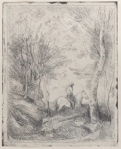 The Large Rider in the Woods (Le Grand Cavalier Sous Bois)