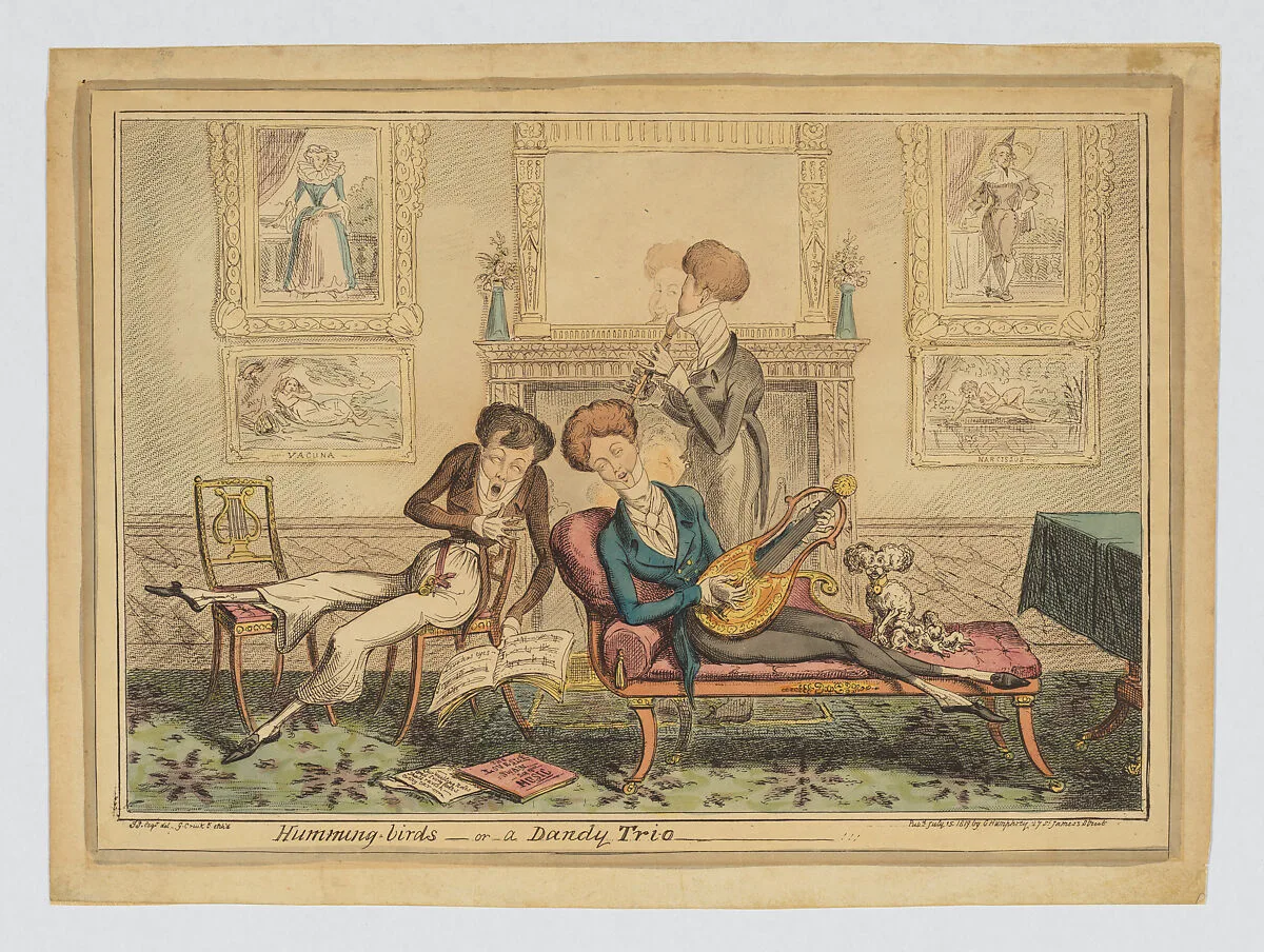 Humming-birds–or–a Dandy Trio — George Humphrey|George Cruikshank|John Sheringham