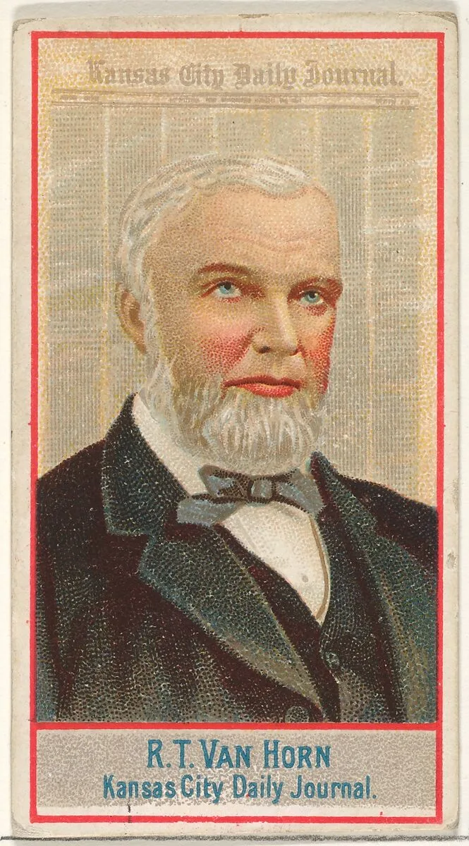 R.T. Van Horn, Kansas City Daily Journal, from the American Editors series (N1) for Allen & Ginter Cigarettes Brands — Allen & Ginter