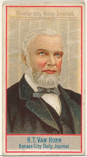 R.T. Van Horn, Kansas City Daily Journal, from the American Editors series (N1) for Allen & Ginter Cigarettes Brands