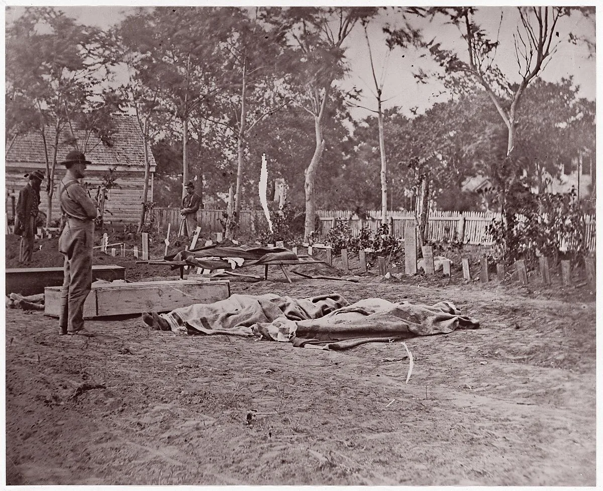Burial of the Dead, Fredericksburg — Andrew Joseph Russell|Mathew B. Brady