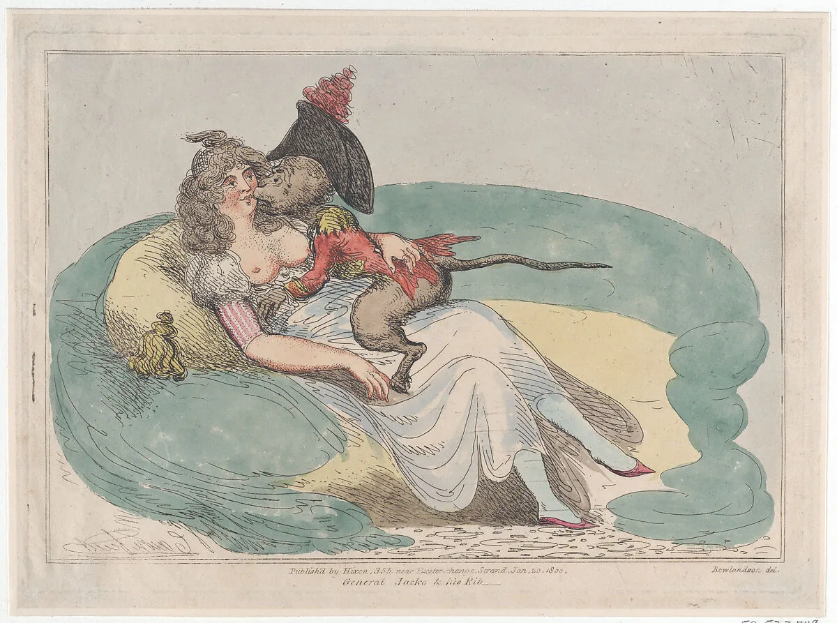 General Jacko & his Rib — Thomas Rowlandson|John Cawse|Robert Hixon