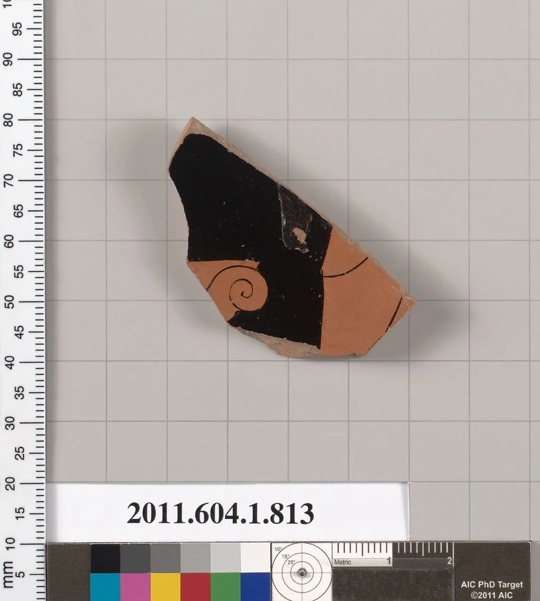 Terracotta fragment of a kylix (drinking cup) — Unknown
