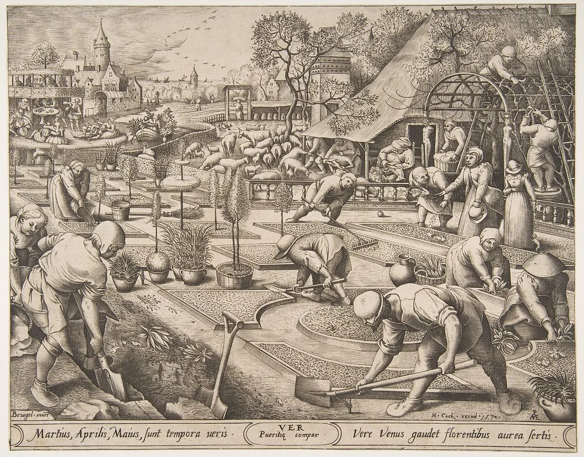 Spring (Ver) from The Seasons — Pieter van der Heyden|Pieter Bruegel the Elder|Hieronymus Cock