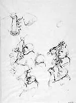 Study for The Judas Kiss: Christ and Judas — Stephen Greene
