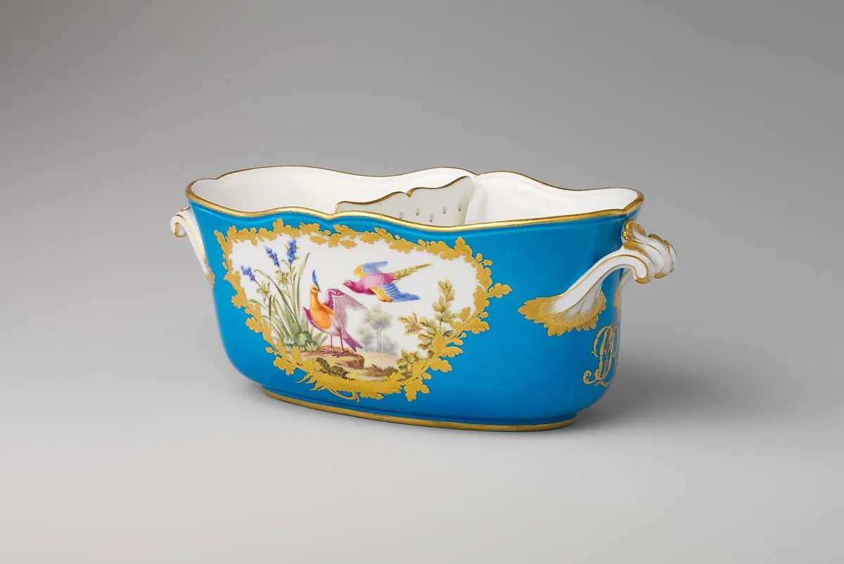 Liqueur bottle cooler (seau ovale à liqueur) (one of a pair) (part of a service) — Sèvres Manufactory|François-Joseph Aloncle