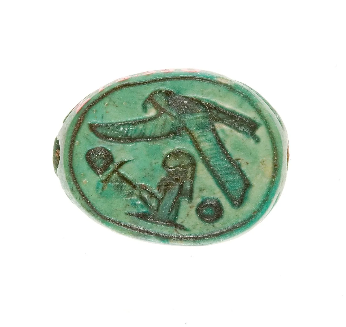 Scarab Inscribed with a Hieroglyphic Motif — Unknown