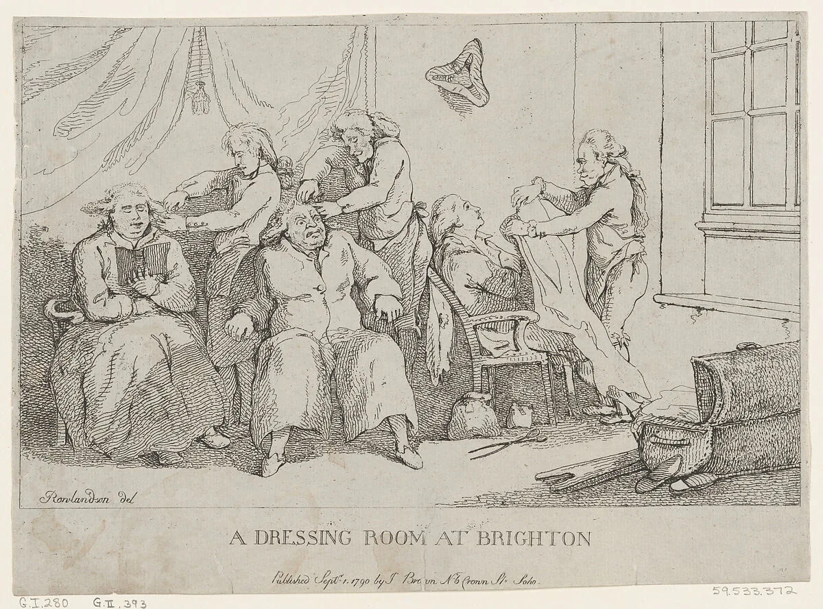 A Dressing Room at Brighton — Thomas Rowlandson