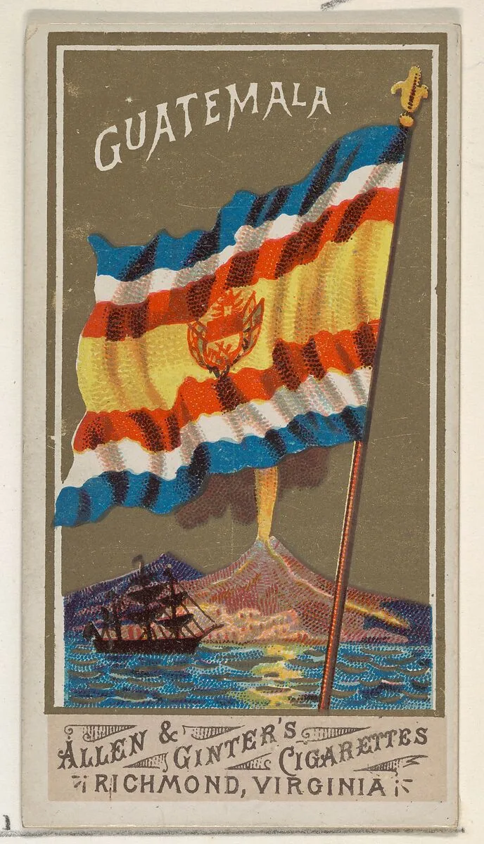 Guatemala, from Flags of All Nations, Series 1 (N9) for Allen & Ginter Cigarettes Brands — Allen & Ginter