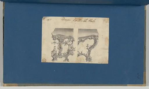 Frames for Marble Slabs, in Chippendale Drawings, Vol. I