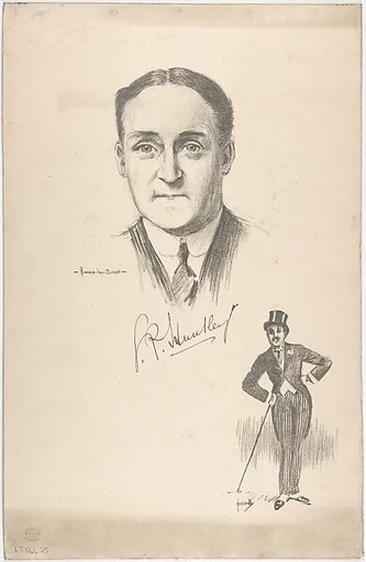 Portrait Head of the actor George Patrick Huntley, also shown full-length in costume