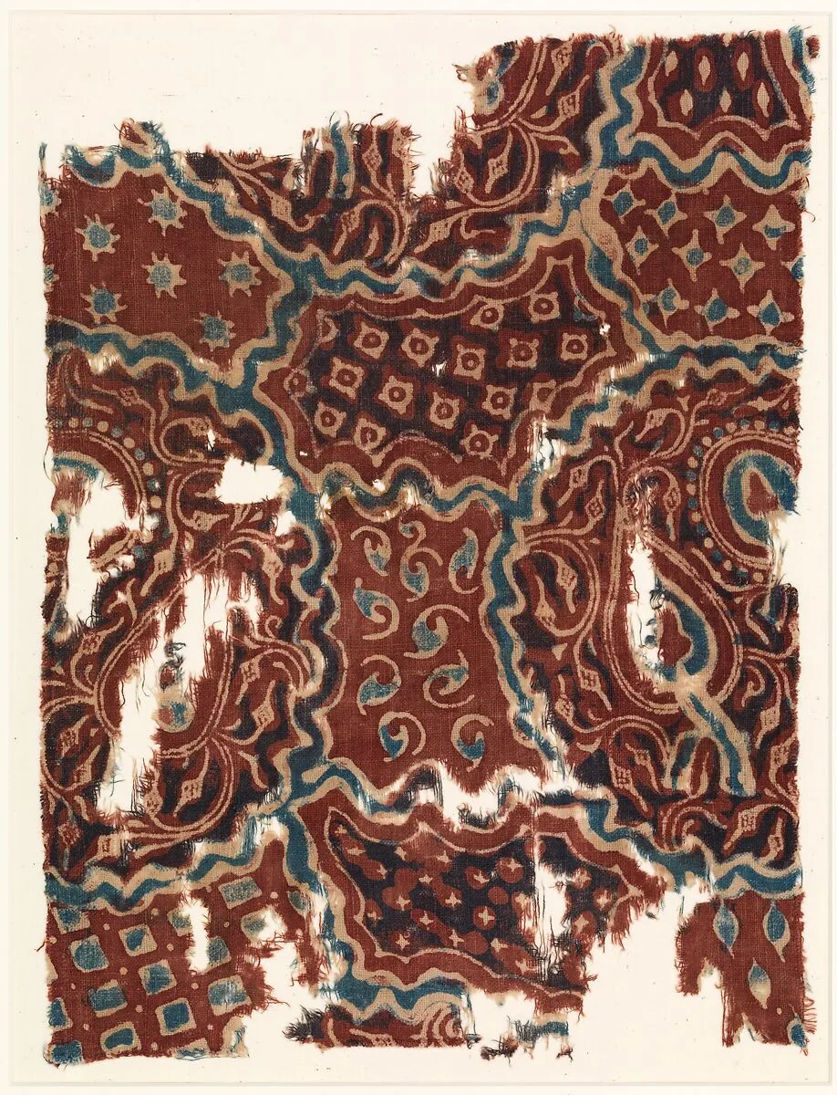 Fragment of Textile with a Forested Landscape — Unknown
