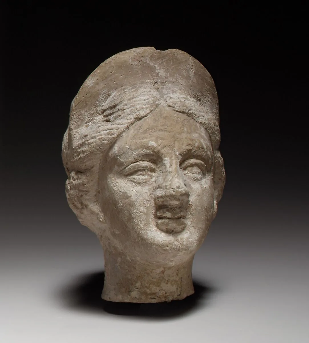 Terracotta female head — Unknown