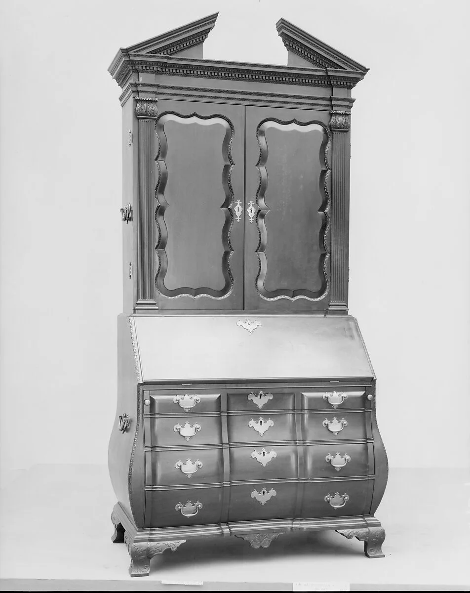 Desk and bookcase — Unknown