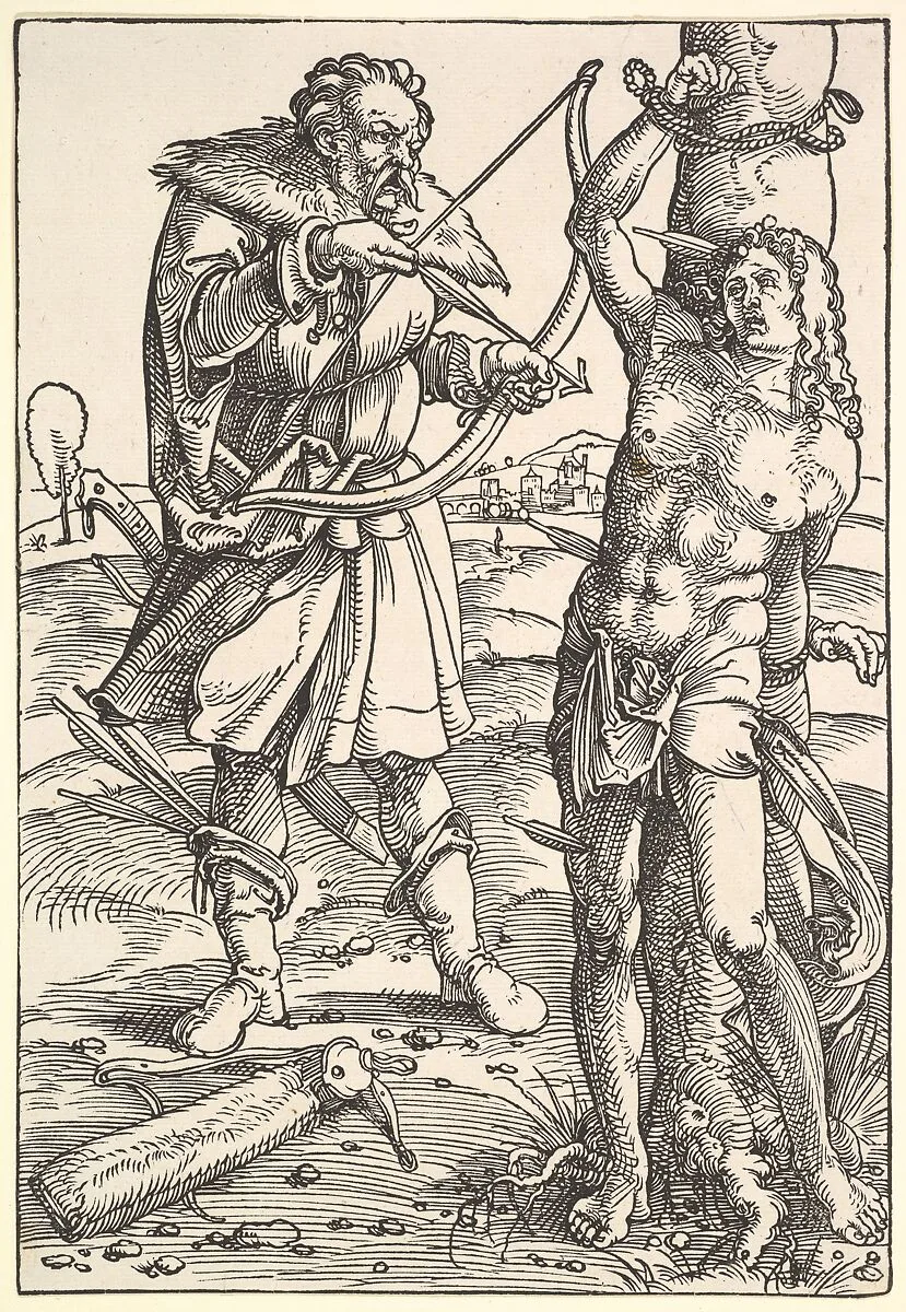 Martyrdom of St. Sebastian — Hans Baldung (called Hans Baldung Grien)