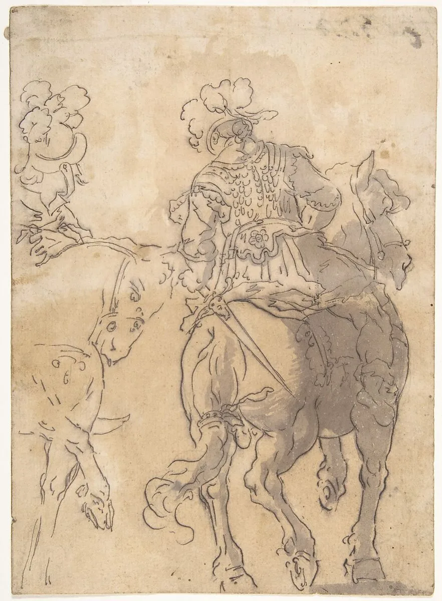 Two Horsemen — Anonymous, Italian, 17th century