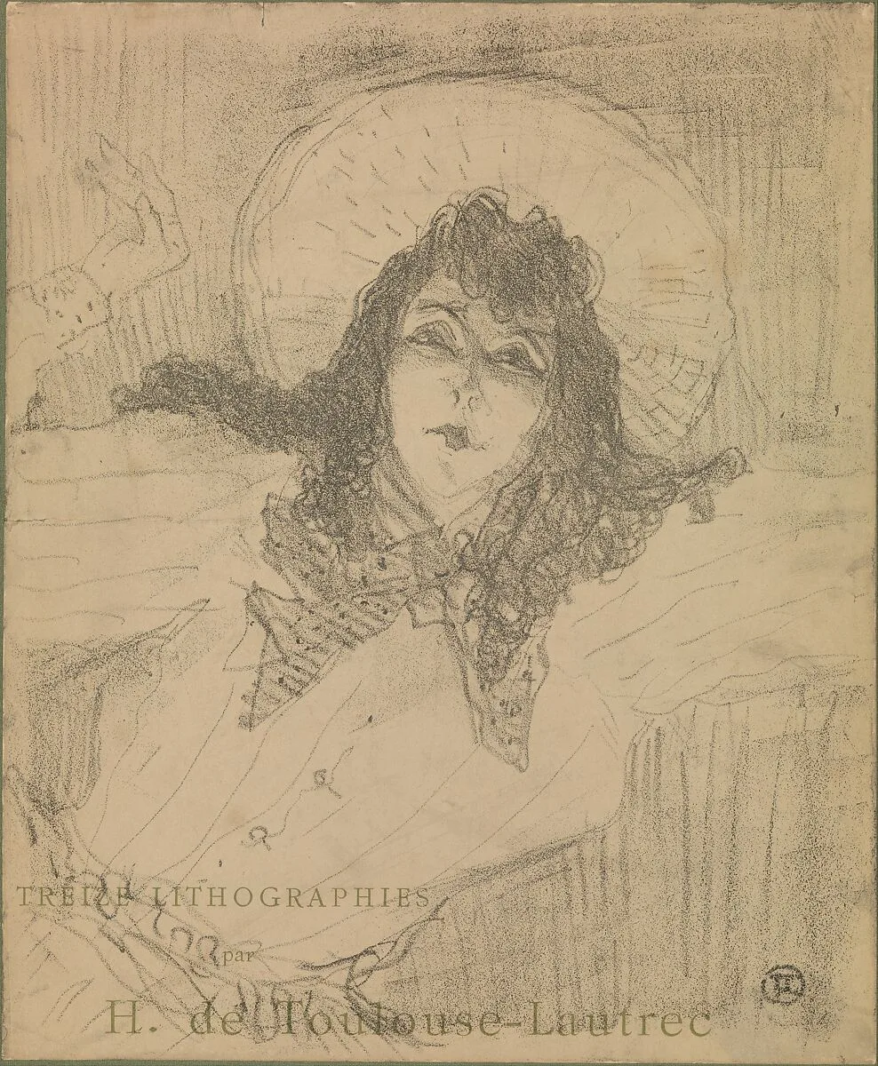 May Belfort, Title page for "Treize Lithographies" — Henri de Toulouse-Lautrec|May Belfort