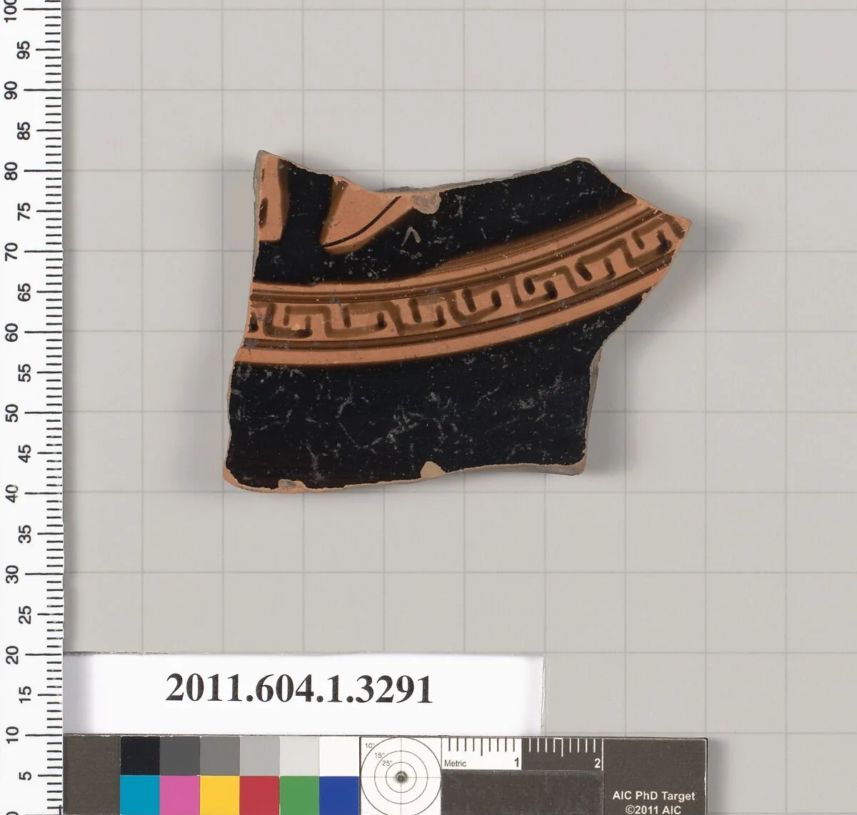 Terracotta fragment of a kylix (drinking cup) — Unknown