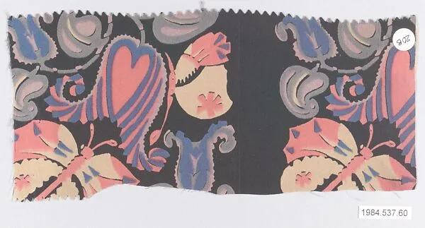 Textile sample, from the ¦Franko Prints¦ series — Frank Silk Mills, Inc.|Joseph Urban