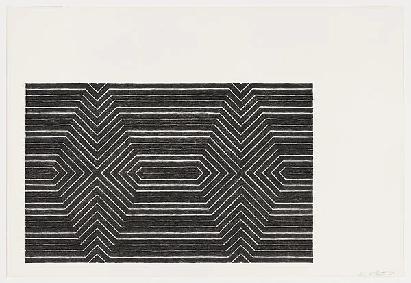 Turkish Mambo, from "Black Series II" — Frank Stella|Gemini G.E.L.