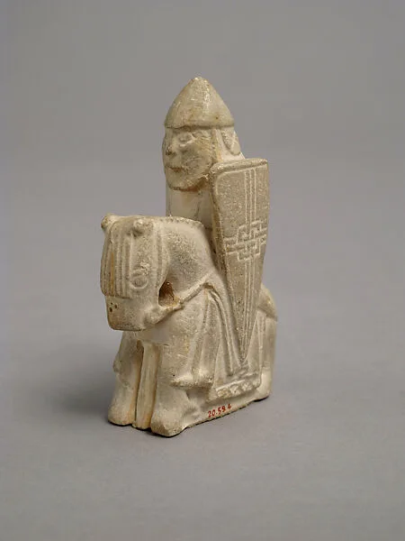Chess Piece of a Knight (Copy of one of the Lewis Chessmen) — Unknown