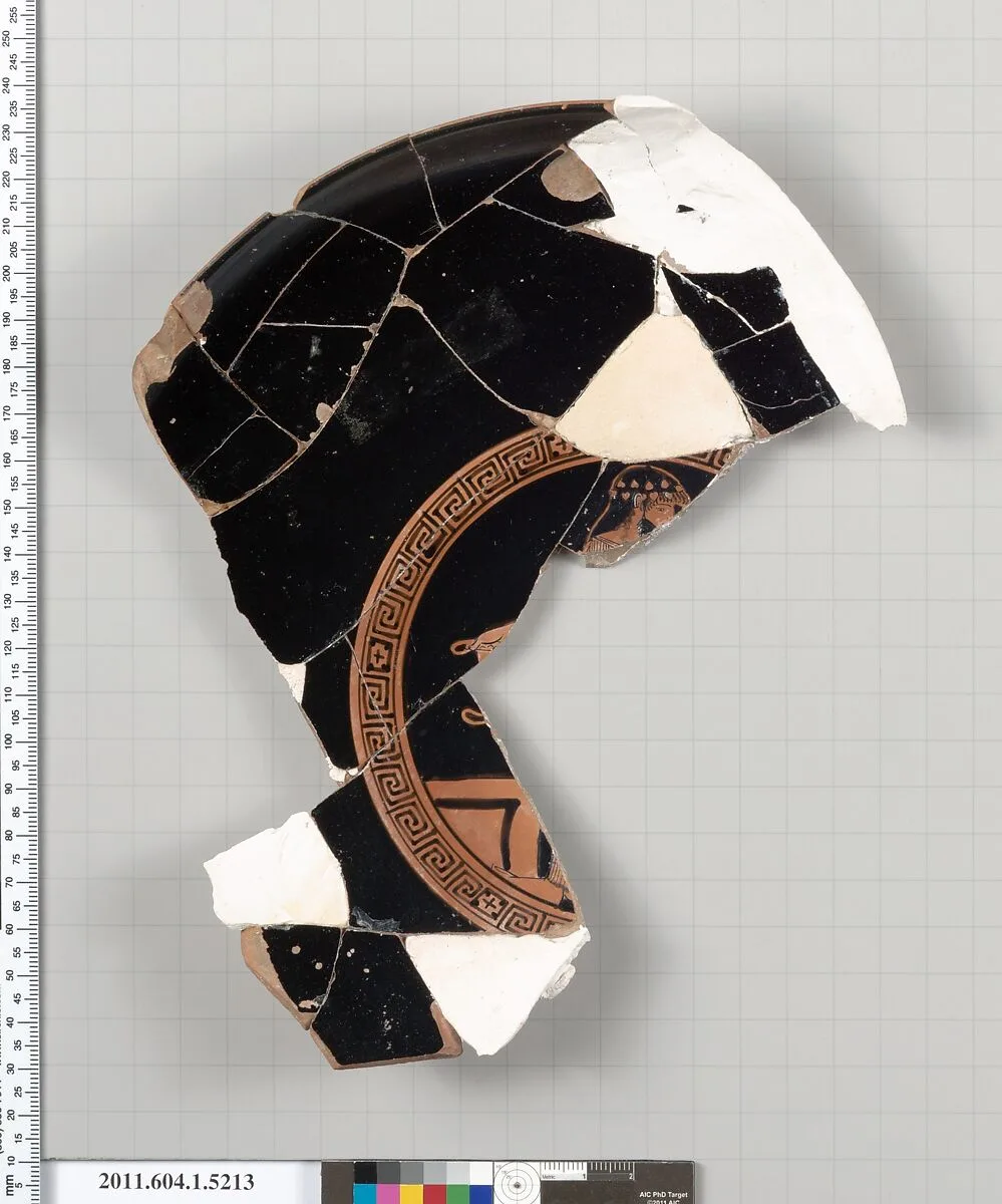 Terracotta fragment of a kylix (drinking cup) — Unknown