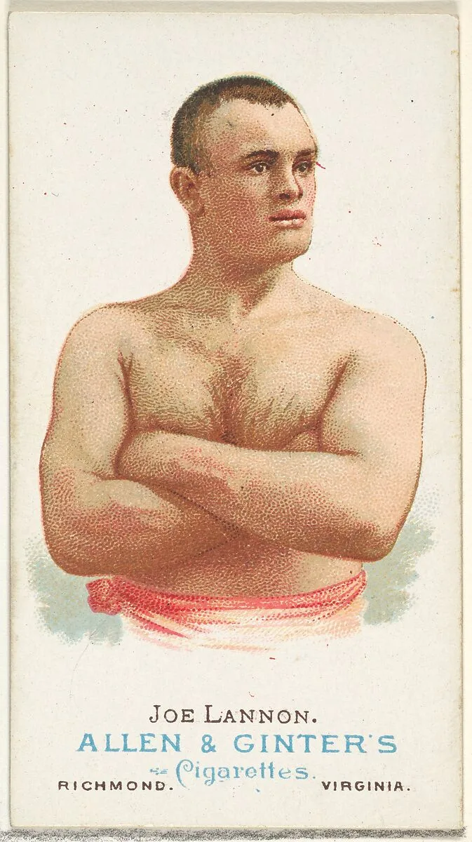 Joe Lannon, Pugilist, from World's Champions, Series 1 (N28) for Allen & Ginter Cigarettes — Lindner, Eddy & Claus|Allen & Ginter