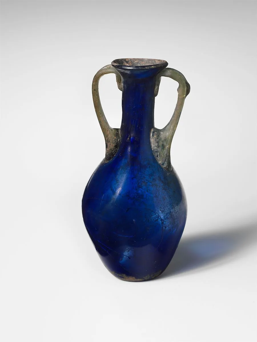 Glass two-handled bottle (amphoriskos) — Unknown