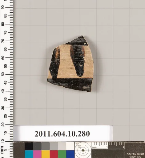 Terracotta fragment of a skyphos (deep drinking cup)?