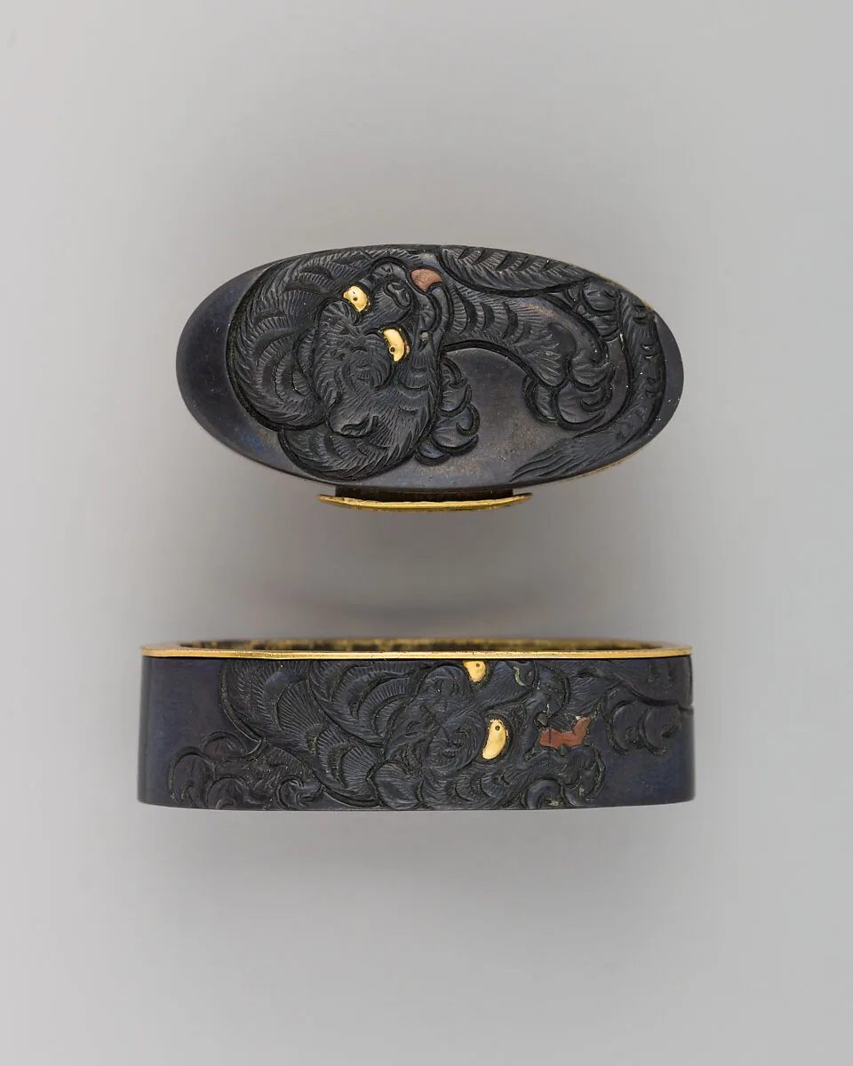 Sword-Hilt Collar and Pommel (Fuchigashira) — Unknown