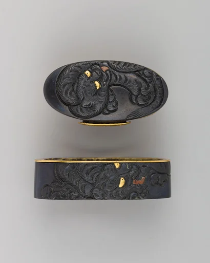 Sword-Hilt Collar and Pommel (Fuchigashira)