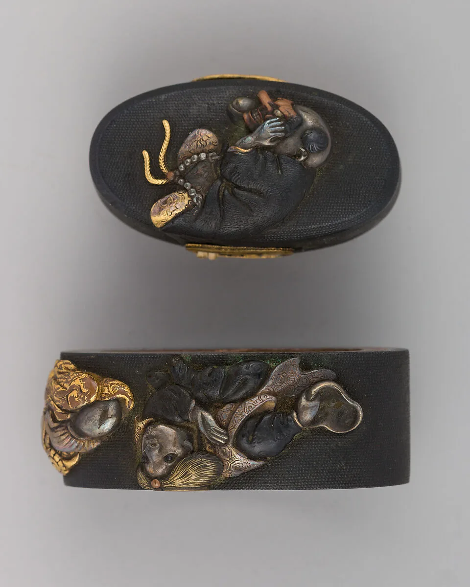 Sword-Hilt Collar and Pommel (Fuchigashira) — Unknown