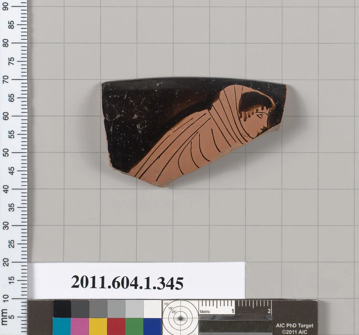 Terracotta rim fragment of a kylix (drinking cup) — Unknown