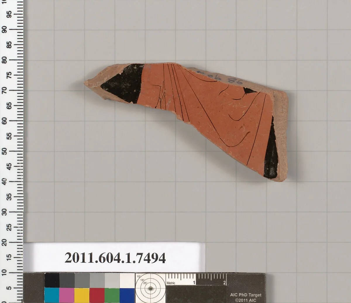 Terracotta fragment of a kylix (drinking cup) — Unknown