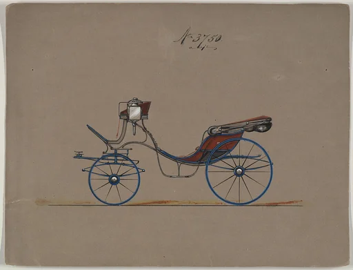 Design for Cabriolet or Victoria, no. 3750