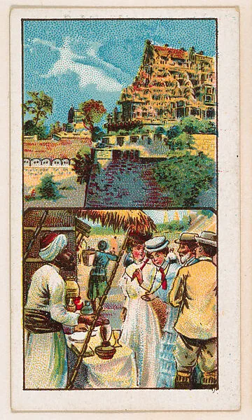 Tanjore, Indian Tradesmen, bakery card from the Around the World Series (D92), issued by White Star Bakery — White Star Bakery