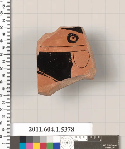 Terracotta fragment of a kylix (drinking cup)