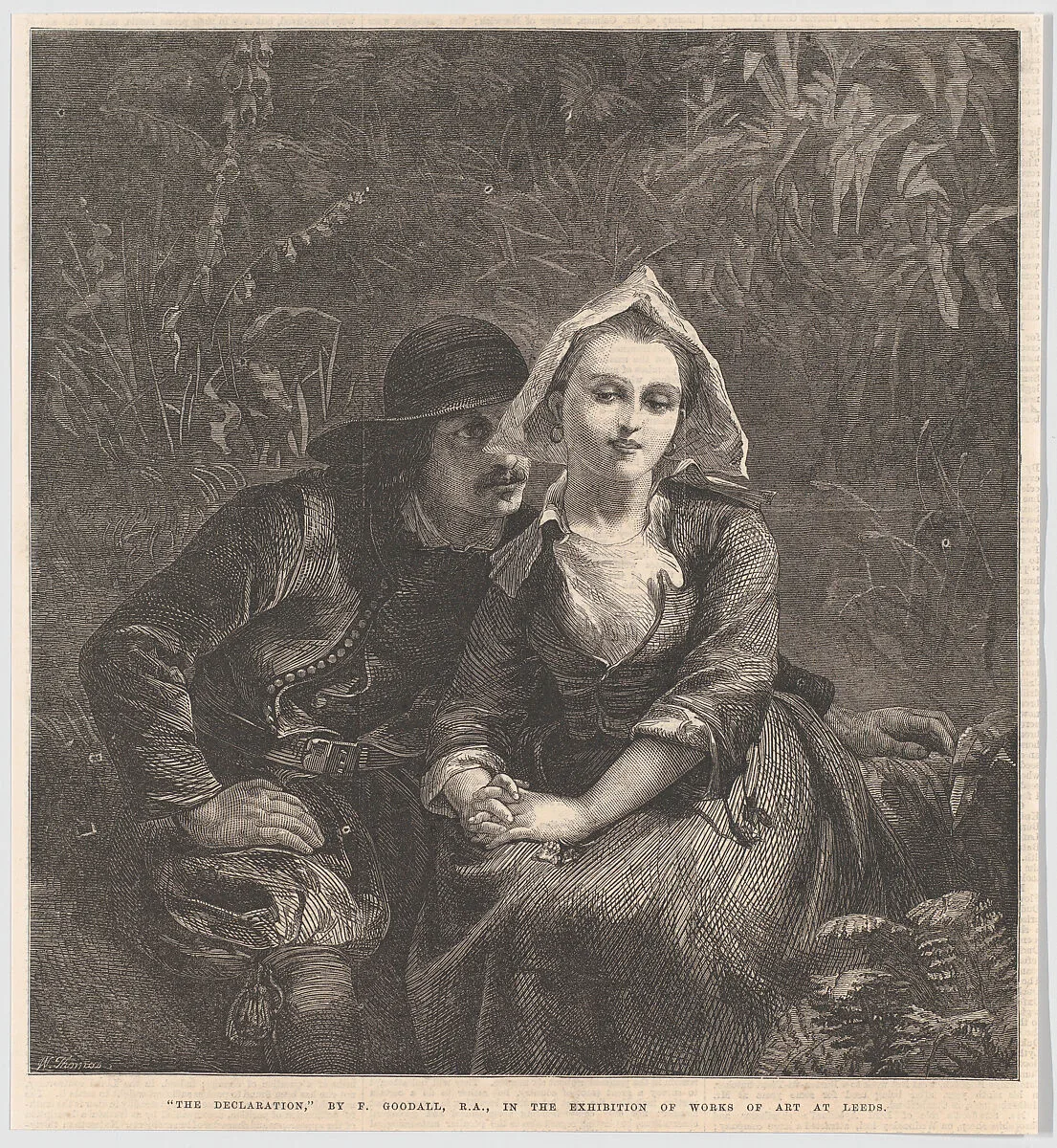 The Declaration, from "Illustrated London News" — Frederick Goodall|William Luson Thomas