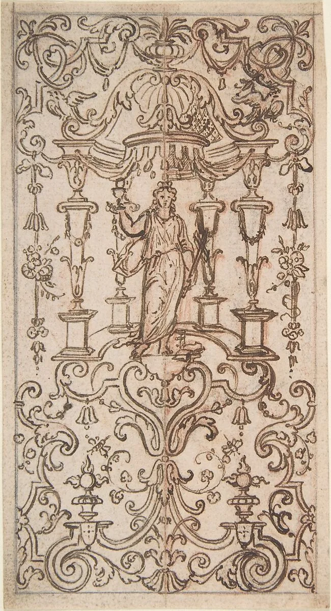 Panel of Ornament — Anonymous, French, 17th century