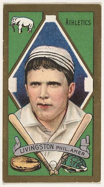 Patrick Livingston, Philadelphia, American League, from the "Baseball Series" (Gold Borders) set (T205) issued by the American Tobacco Company — American Tobacco Company