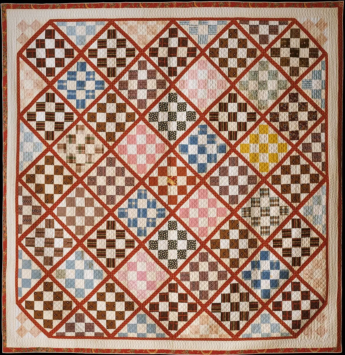 Quilt, Nine Patch pattern variation — Rebecca Davis