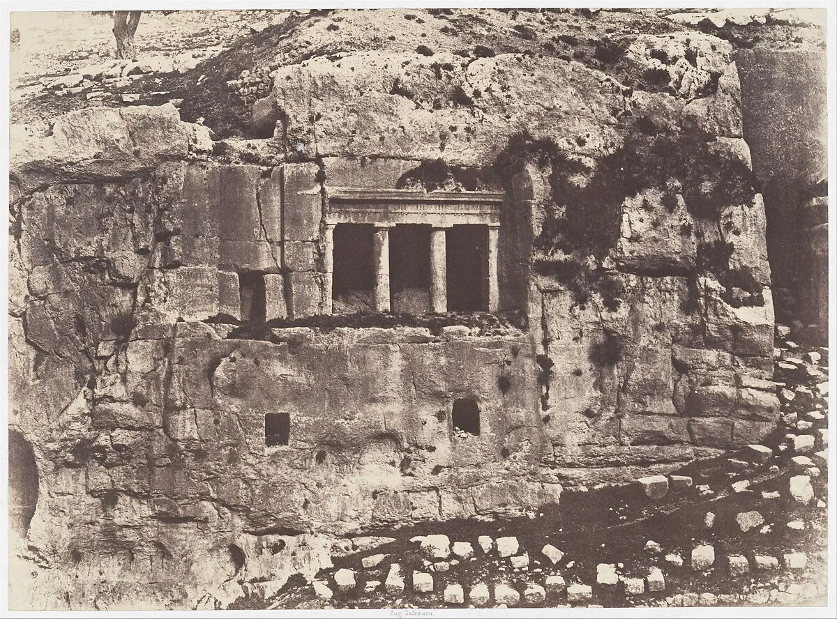 Jérusalem, Vallée de Josaphat, Tombeau de St. Jacques — Imprimerie photographique de Blanquart-Évrard, à Lille|Auguste Salzmann