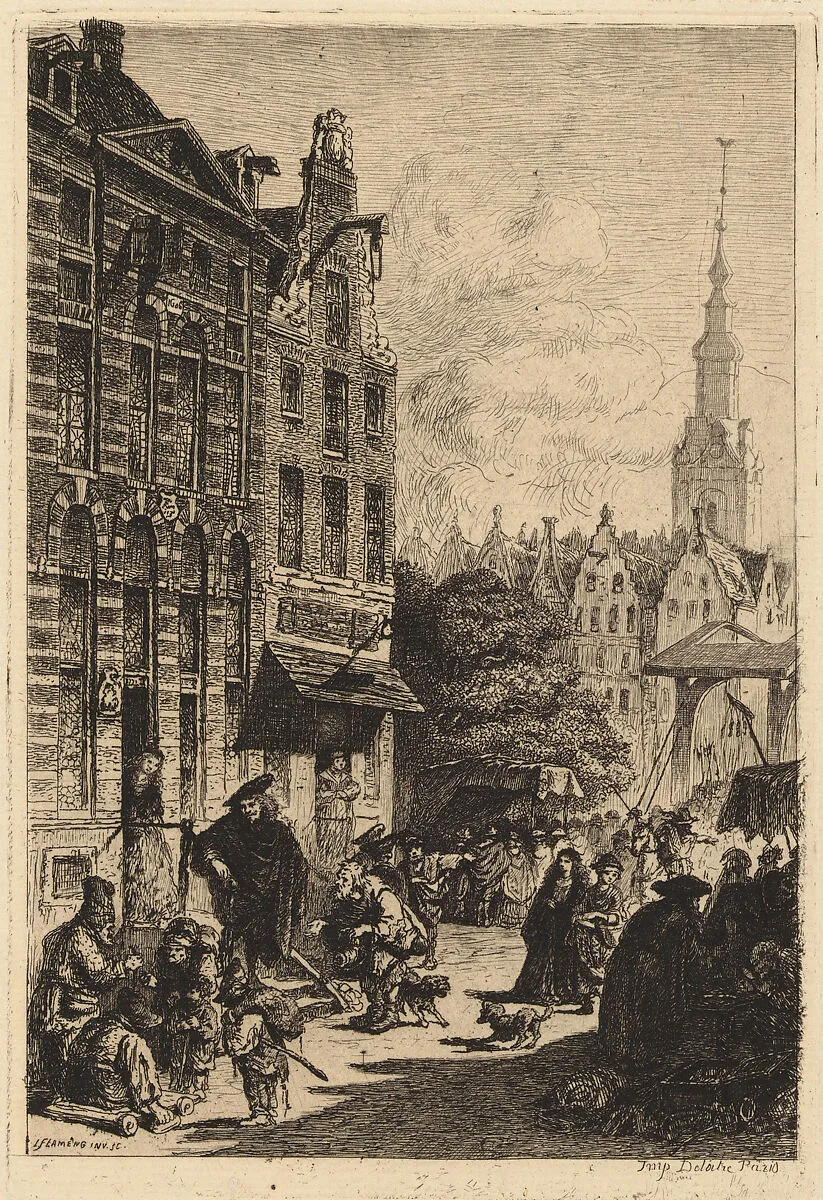 Rembrandt's House — Léopold Flameng